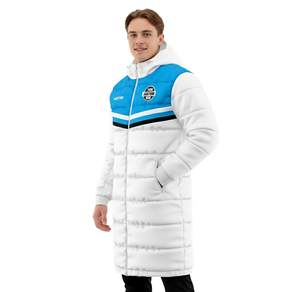 Performance Hybrid Padded Bench Jacket WHITE