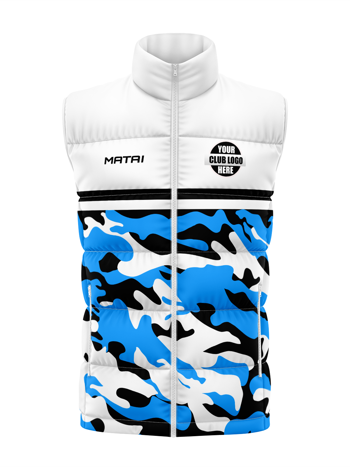 Performance Sublimated Padded Vest - Unisex WHITE
