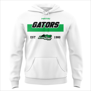 PBC Alleygators  - Core Fleece Hoodie-White