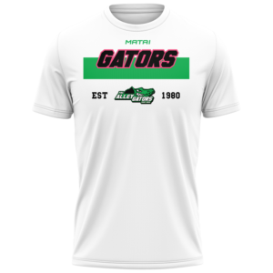 PBC Alleygators  - Core Cotton Shirt-White-Pink