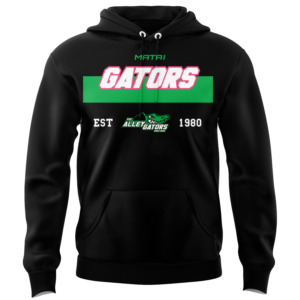 PBC Alleygators  - Core Fleece Hoodie-Black-Pink