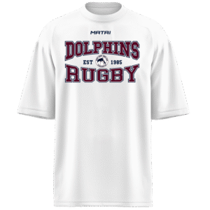 Noosa Dolphins  - Core Oversize Cotton Shirt-White