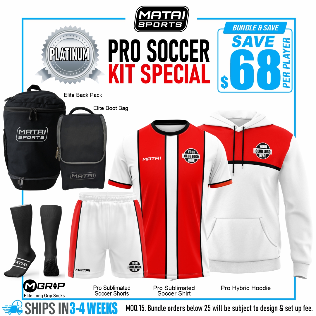 4 Pro Soccer Kit Bundles - PLATINUM White