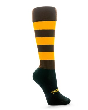 039 Brown with Gold Hoops