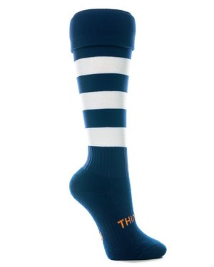 043 Navy with White Hoops