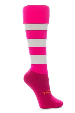 044 Pink with White Hoops