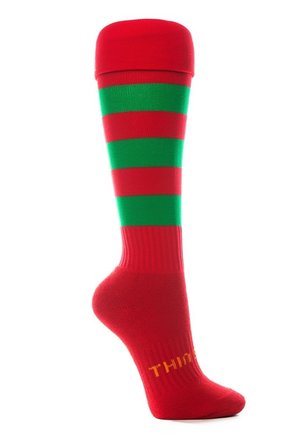 045 Red with Green Hoops