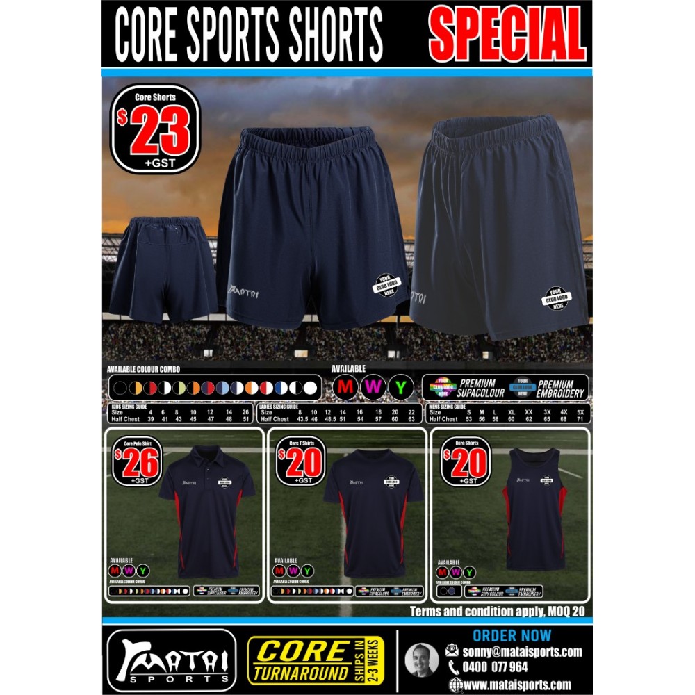 Dri Gear Sports Shorts Special
