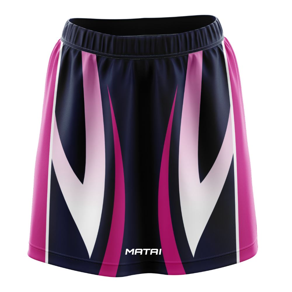 Pro Sublimated Netball Skirt- With Built in Boy Legs