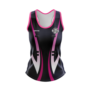 Pro Sublimated Netball Fitted Singlet- Racer Back