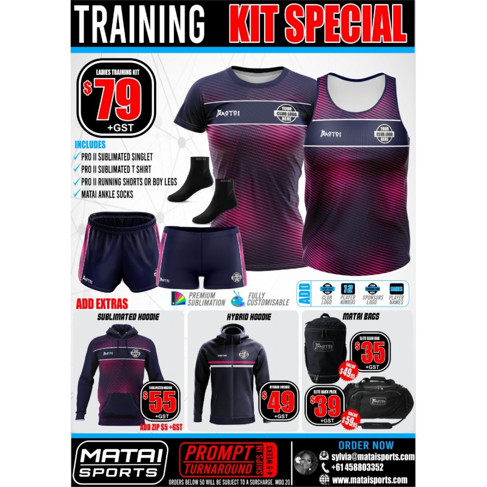Matai Club Ladies Training Kit Special