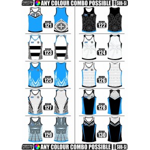 Sublimated Women's Touch/Tag Fitted Long Singlet- Racer Back