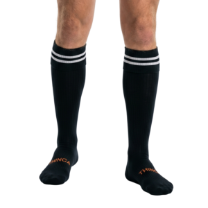 Thin Skin  Football Socks - Striped Top (6 Pack)