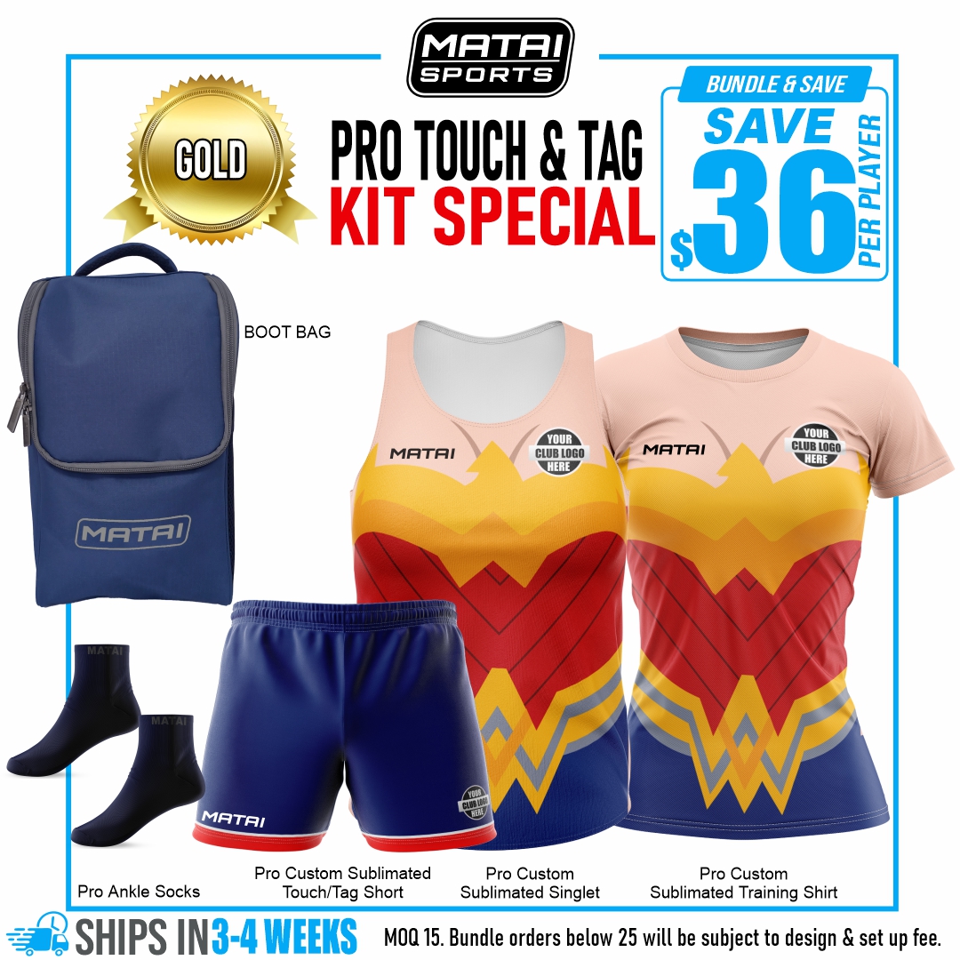 PRO TOUCH & TAG WOMENS-3 GOLD