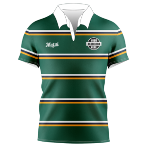 Cotton Knitted Rugby Jersey - Short Sleeve - Loop Collar