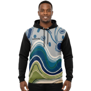 Pro Sublimated Fleece Hoodie - 'Respect' by Tilli Baker - Unisex Indigenous