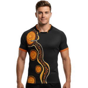 Elite Sublimated Rugby Jersey - 'Resilience' by Nikita Fitzpatrick - Unisex Indigenous