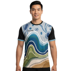 Pro Sublimated Multi Sports Shirt - 'Respect'  by Tilli Baker - Unisex Indigeneous