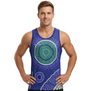 Pro Sublimated Singlet - 'Community Gathering' by Zartisha Davis