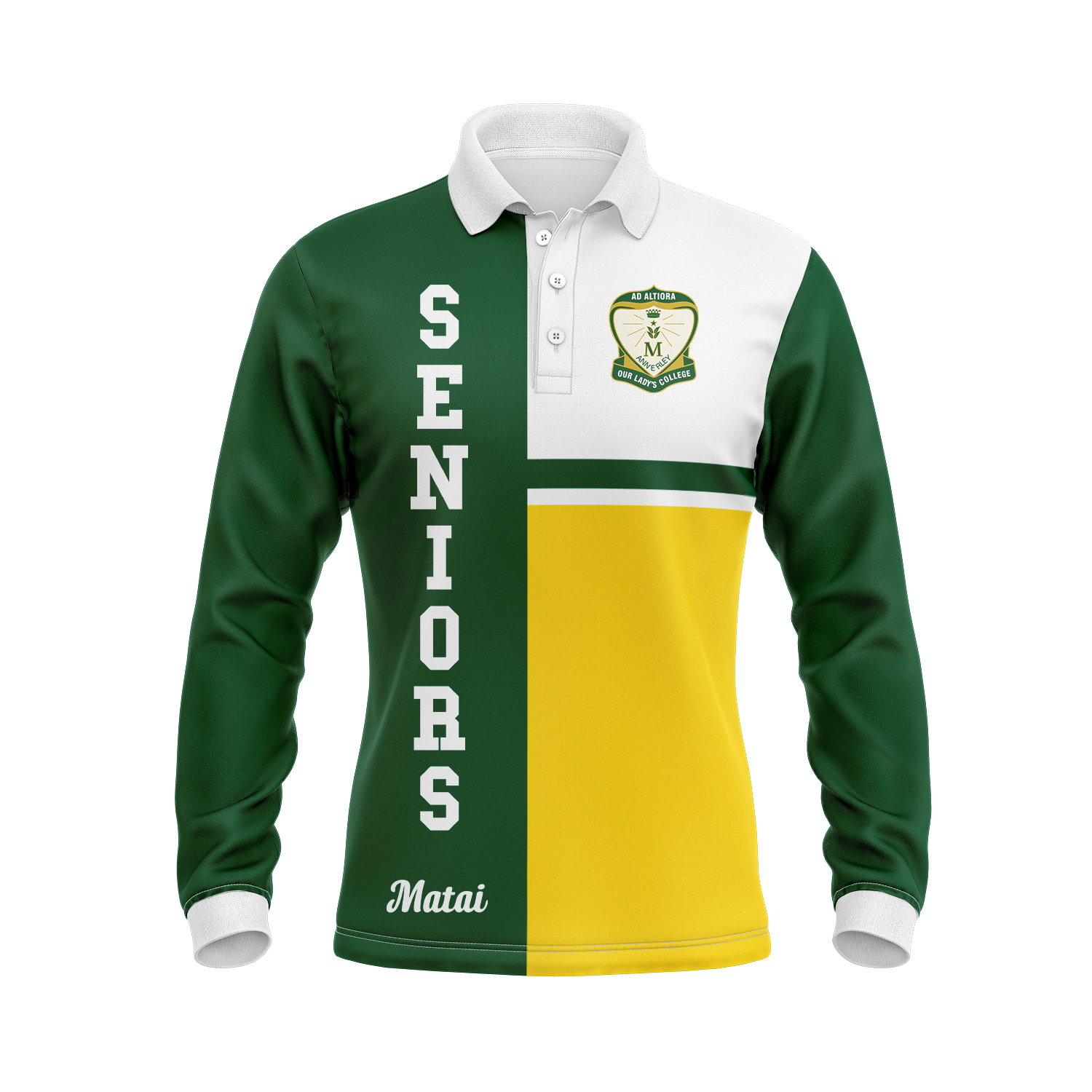 Our Lady's College Knitted Jersey FRONT PNG