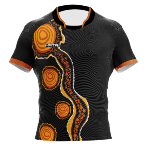 Elite Sublimated Rugby Jersey - 'Resilience' by Nikita Fitzpatrick - Unisex Indigenous