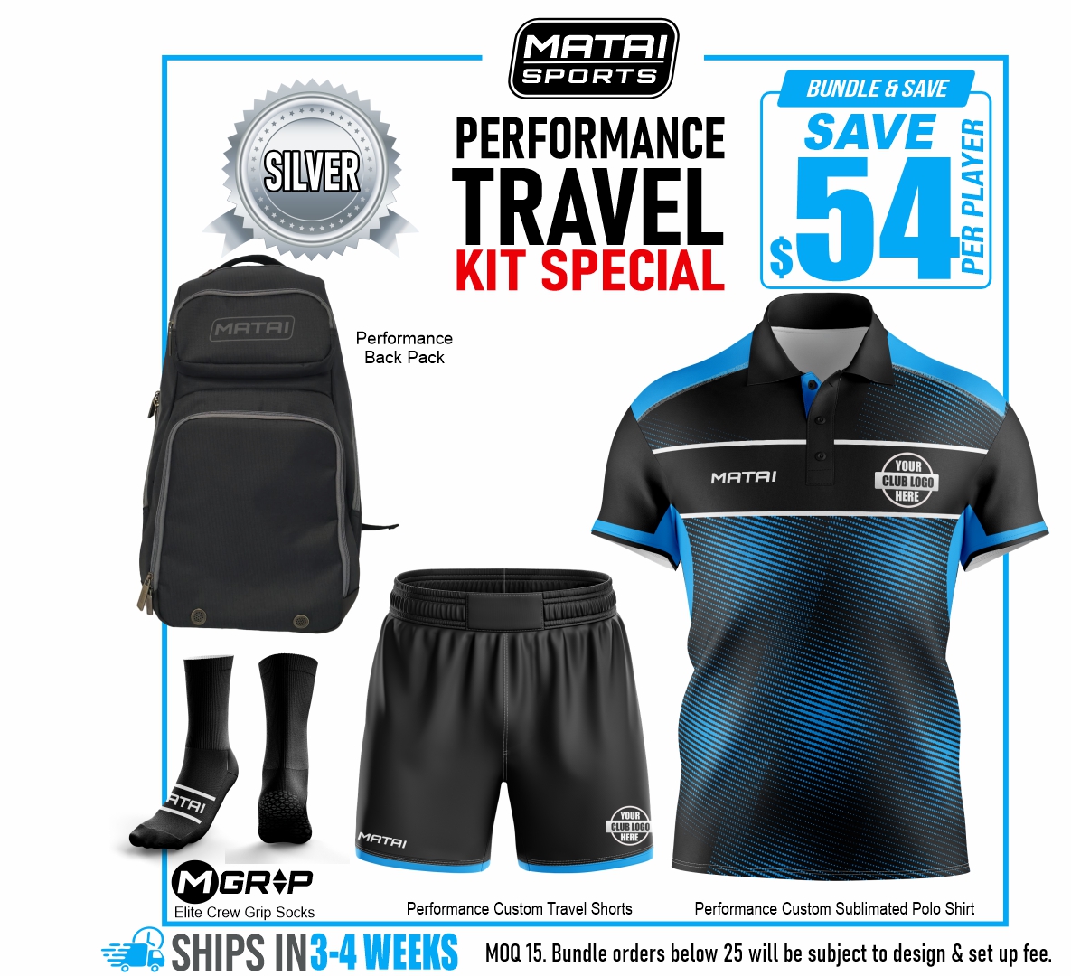 2 SILVER Performance Travel Kit