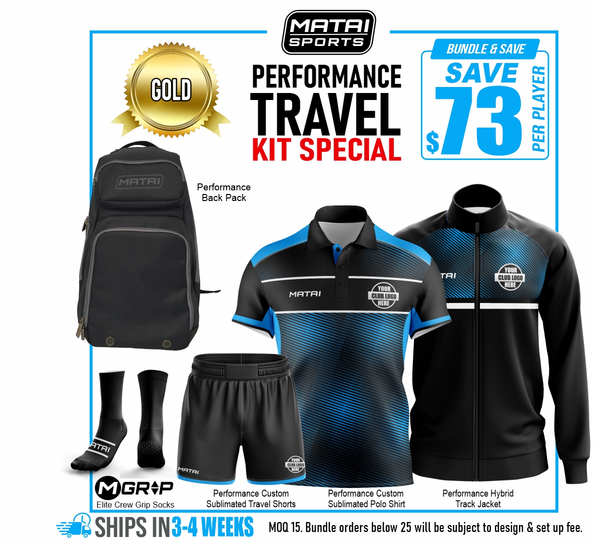 3 GOLD Performance Travel Kit