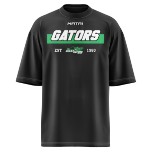 PBC Alleygators  - Core Oversize Cotton Shirt-Black