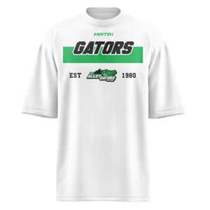 PBC Alleygators  - Core Oversize Cotton Shirt-White