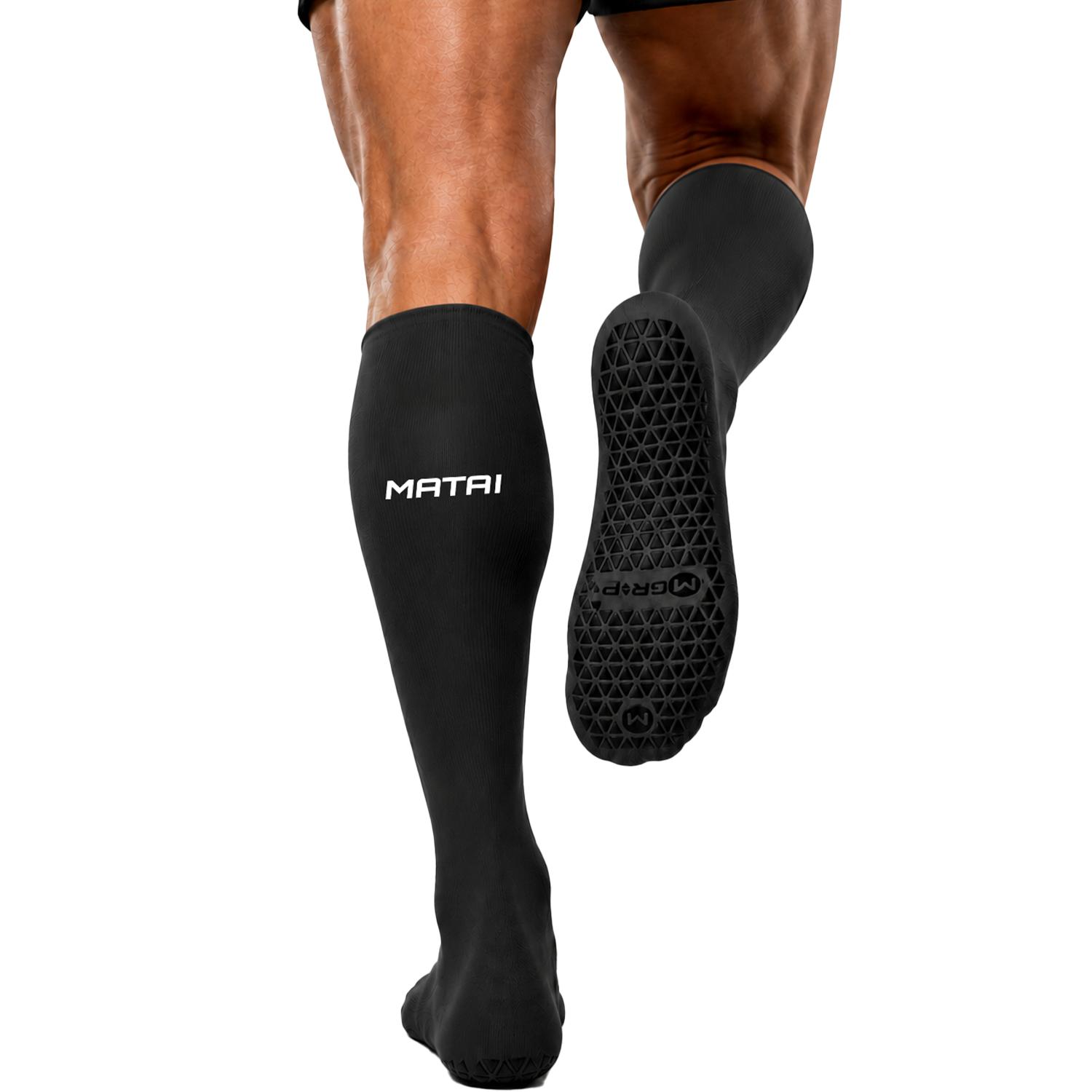 Matai Elite Long Grip Socks - Black