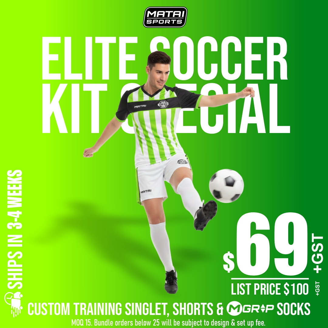 0 Elite Soccer Kit Bundles - White BRONZE