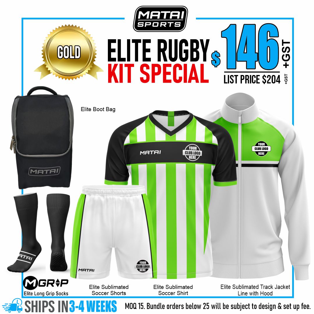3 Elite Soccer Kit Bundles - White GOLD