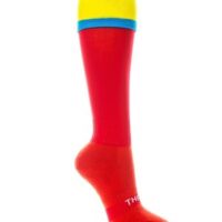 red-with-amber-topblue-stripe