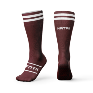 Matai Elite Long Grip Socks - Maroon