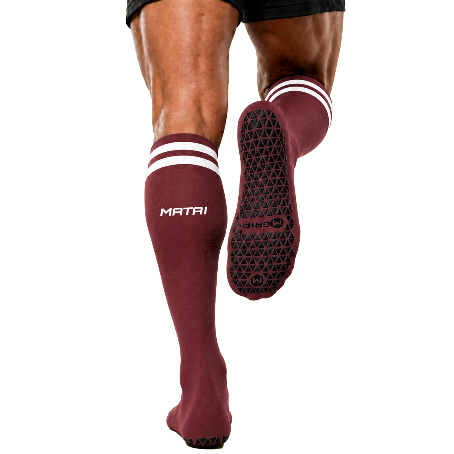 Matai Elite Long Grip Socks - Maroon