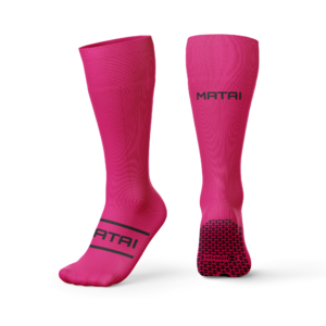 Matai Elite Long Grip Socks - Pink