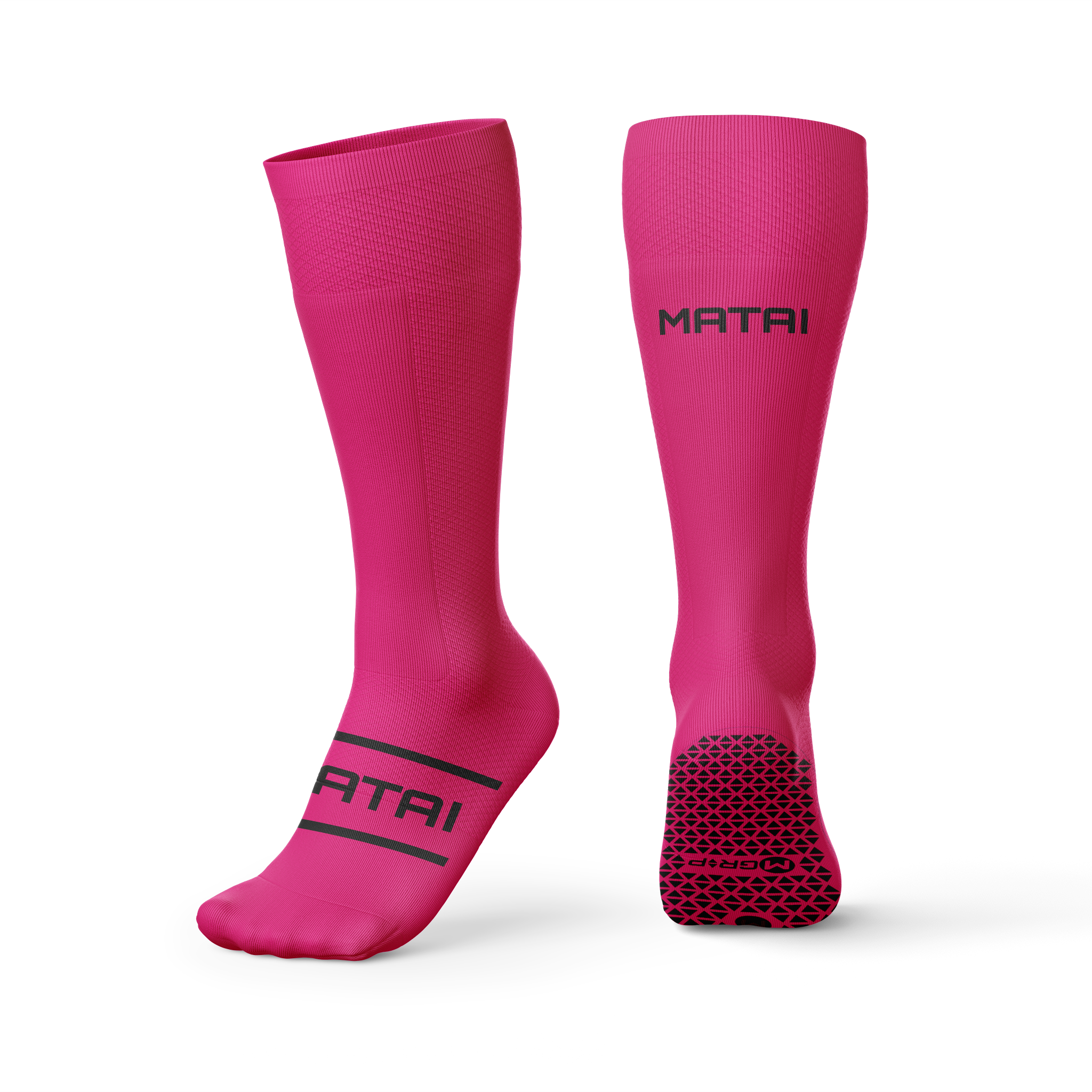 Elite Grip long socks - Pink front