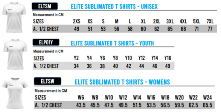 ELTSM-ELTSY-ELTSW-Elite Training Shirt