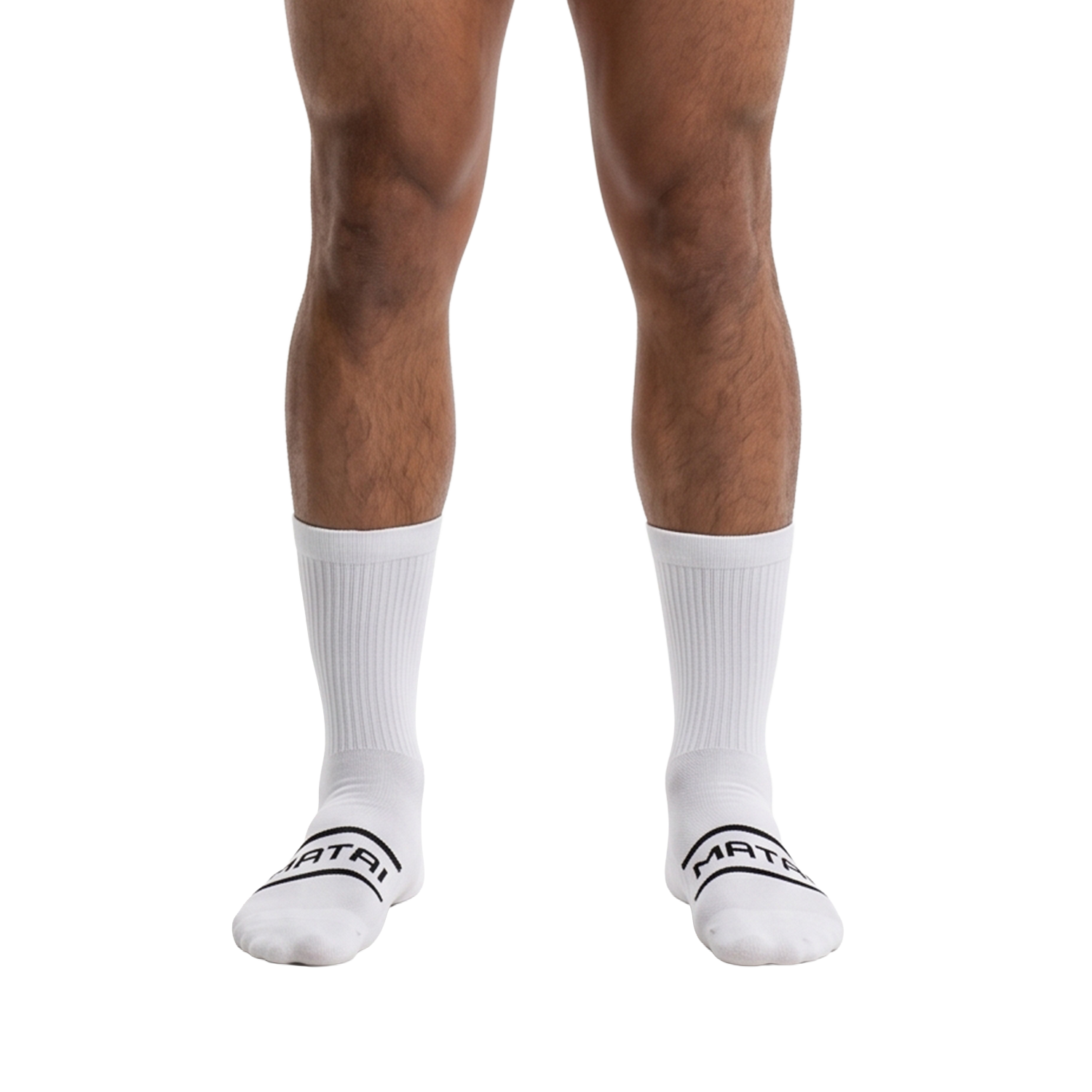 Elite Grip Crew Socks - White Front