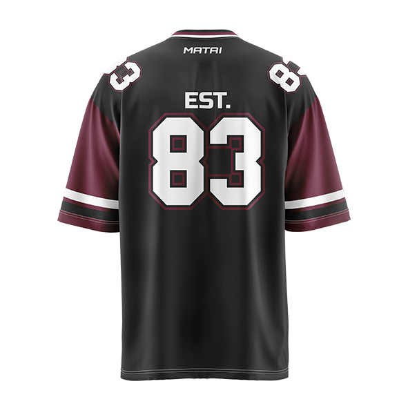 Nerang Bulls ELITE SUBLIMATED GRIDION TOP back PNG