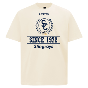 Stingrays - Sports Lifestyle Oversized T Shirt - White