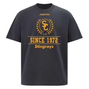 Stingrays - Sports Lifestyle Oversized T Shirt - Storm Grey